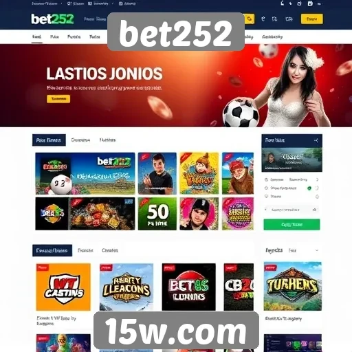 Acessibilidade e design do site de jogos bet252